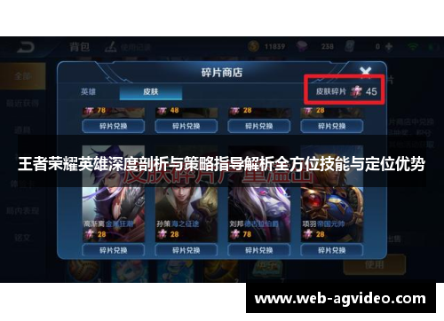王者荣耀英雄深度剖析与策略指导解析全方位技能与定位优势